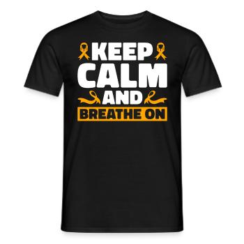 COPD Awareness Lung Disease COPD Krieger - Men's T-Shirt - black - Front - AI Model Male 178 light (178cm)