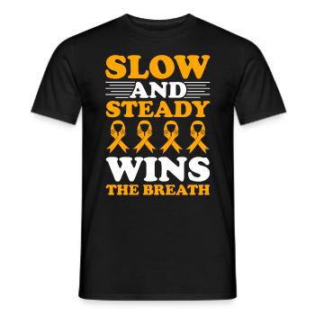 COPD Awareness Lung Disease COPD Krieger - Men's T-Shirt - black - Front - AI Model Male 178 light (178cm)
