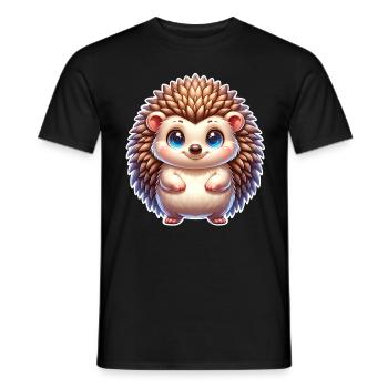 Hérisson - T-shirt homme - noir - Devant - AI Model Male 178 light (178cm)