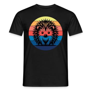 Hérisson - T-shirt homme - noir - Devant - AI Model Male 178 light (178cm)