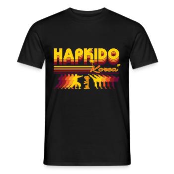 Cool Hapkido Retro Design - Men's T-Shirt - black - Front - AI Model Male 178 light (178cm)