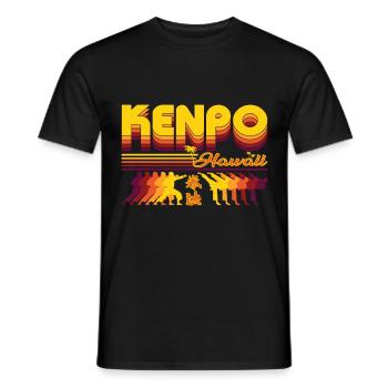 Cool Kenpo Karaté Rétro Design Hawaïen - T-shirt homme - noir - Devant - AI Model Male 178 light (178cm)