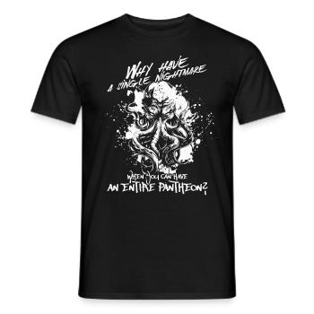 Pantheon - Cthulhu Kult Lovecraft Necronomicon - Männer T-Shirt - Schwarz - Vorne - AI Model Male 178 light (178cm)