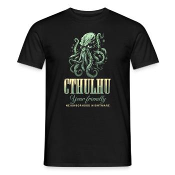 Nightmare - Cthulhu Kult Lovecraft Necronomicon - Männer T-Shirt - Schwarz - Vorne - AI Model Male 178 light (178cm)