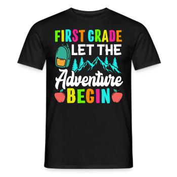 Première année : que l’aventure commence - T-shirt homme - noir - Devant - AI Model Male 178 light (178cm)