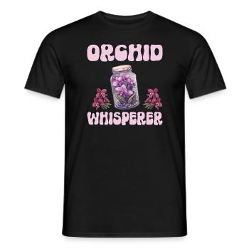 Orchid Whisperer Planzen Freund Orchideen - Männer T-Shirt - Schwarz - Vorne - AI Model Male 178 light (178cm)