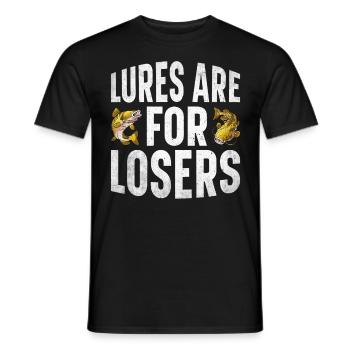 Poisson-chat pêcheur Poisson-chat Pêche au poisson-chat Pêche au poisson-chat - T-shirt homme - noir - Devant - AI Model Male 178 light (178cm)