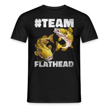 Poisson-chat pêcheur Poisson-chat Pêche au poisson-chat Pêche au poisson-chat - T-shirt homme - noir - Devant - AI Model Male 178 light (178cm)