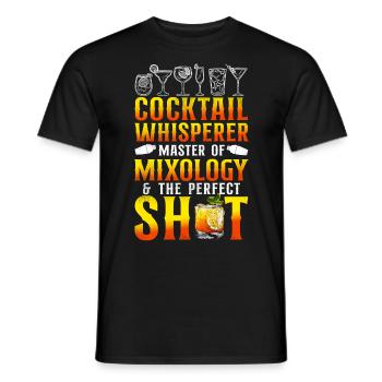 Bartender Mixologist Cocktail - Männer T-Shirt - Schwarz - Vorne - AI Model Male 178 light (178cm)