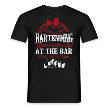 Bartender Mixologist Bartending - Männer T-Shirt - Schwarz - Vorne - AI Model Male 178 light (178cm)