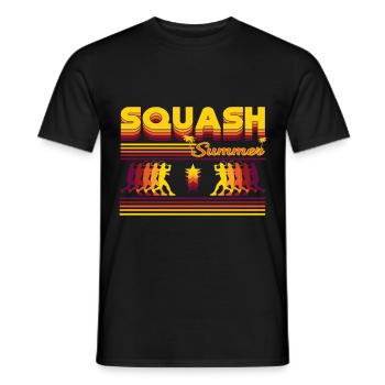 Retro Squash Summer Design - Men's T-Shirt - black - Front - AI Model Male 178 light (178cm)