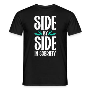 Consapevolezza della dipendenza Prevenzione della dipendenza - T-shirt uomo - nero - Fronte - AI Model Male 178 light (178cm)