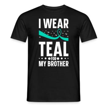 Consapevolezza della dipendenza Prevenzione della dipendenza - T-shirt uomo - nero - Fronte - AI Model Male 178 light (178cm)