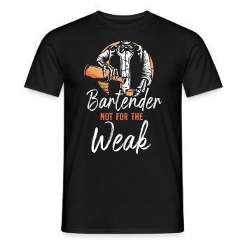 Bartender Mixologist Bartender Not - Men's T-Shirt - black - Front - AI Model Male 178 light (178cm)