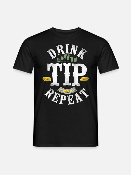 Barman Mixologue Astuce de boisson - T-shirt homme - noir