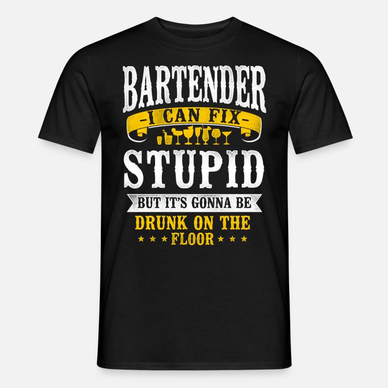 Bartender Mixologist Bartender I - Männer T-Shirt - Schwarz