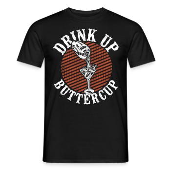 Bartender Mixologist Drink Up - Männer T-Shirt - Schwarz - Vorne - AI Model Male 178 light (178cm)
