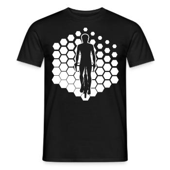 Vélo Vélo Cyclisme Vélo Cyclisme Cyclisme - T-shirt homme - noir - Devant - AI Model Male 178 light (178cm)