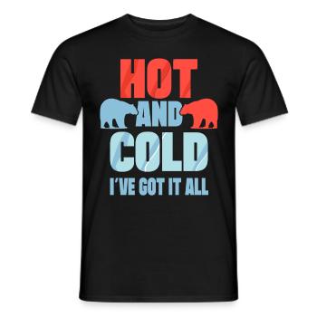Ice Swimming Hot & Cold I´ve Got It All Ice Gift - Männer T-Shirt - Schwarz - Vorne - AI Model Male 178 light (178cm)