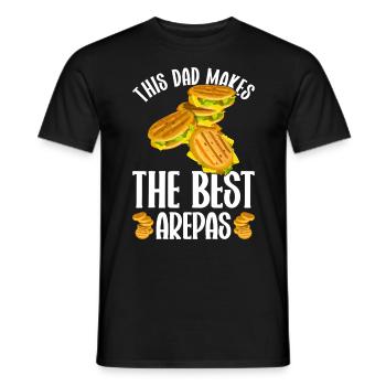 Arepa Kolumbianisches Essen - Männer T-Shirt - Schwarz - Vorne - AI Model Male 178 light (178cm)