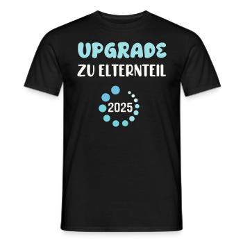 UPGRADE TO PARENT Pregnant Expectant Mothers - Men's T-Shirt - black - Front - AI Model Male 178 light (178cm)