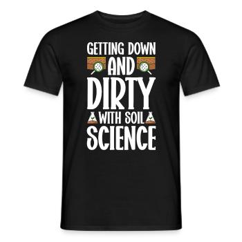 Soil Scientist Agricultural Scientist - Men's T-Shirt - black - Front - AI Model Male 178 light (178cm)