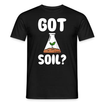 Soil Scientist Agricultural Scientist - Men's T-Shirt - black - Front - AI Model Male 178 light (178cm)