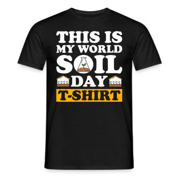 Soil Scientist Agricultural Scientist - Men's T-Shirt - black - Front - AI Model Male 178 light (178cm)