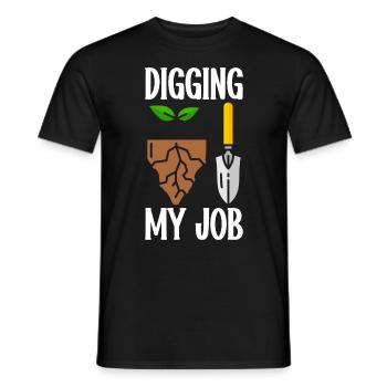 Soil Scientist Agricultural Scientist - Men's T-Shirt - black - Front - AI Model Male 178 light (178cm)