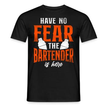 Barman Mixologue N’ayez crainte - T-shirt homme - noir - Devant - AI Model Male 178 light (178cm)
