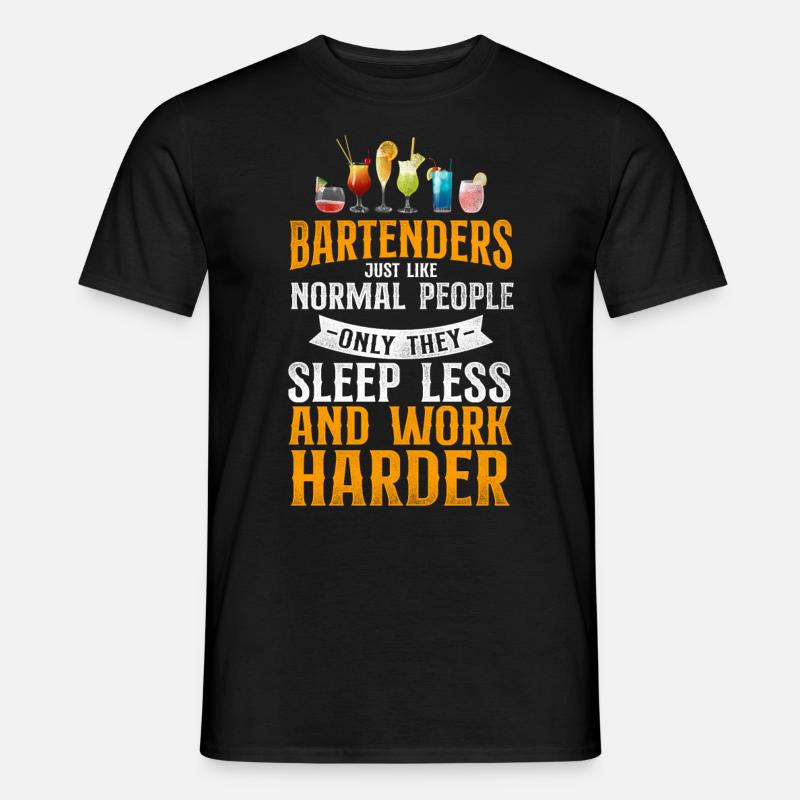 Bartender Mixologist Bartenders - Männer T-Shirt - Schwarz