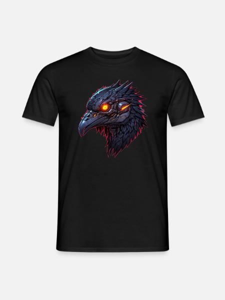 Krähe, Rabe - Männer T-Shirt - Schwarz