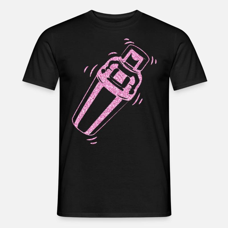 Bartender Mixologist Shaker - Männer T-Shirt - Schwarz