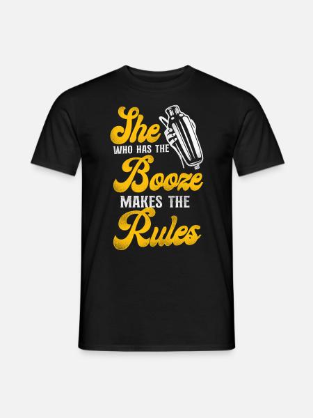 Bartender Mixologist She Who Has - Männer T-Shirt - Schwarz
