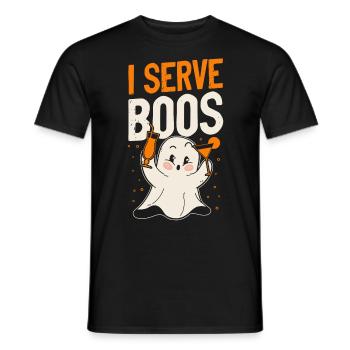 Bartender Mixologist Halloween Pun - Men's T-Shirt - black - Front - AI Model Male 178 light (178cm)