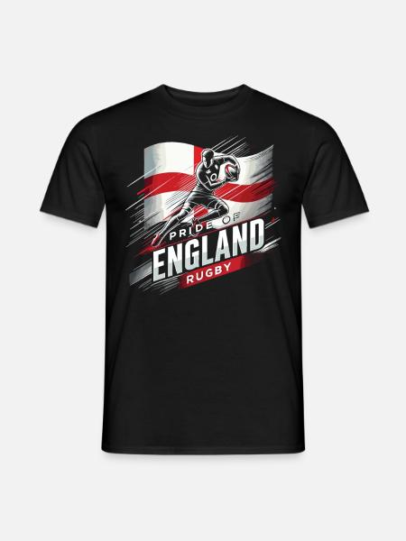 Pride of England Rugby - Men's T-Shirt - black