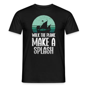 Pirate Skull Buccaneer Pirate Ship - Men's T-Shirt - black - Front - AI Model Male 178 light (178cm)