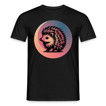 Hérisson - T-shirt homme - noir - Devant - AI Model Male 178 light (178cm)