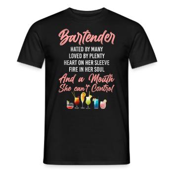 Barman Mixologue Barman - T-shirt homme - noir - Devant - AI Model Male 178 light (178cm)