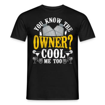 Bartender Mixologist You Know The - Men's T-Shirt - black - Front - AI Model Male 178 light (178cm)