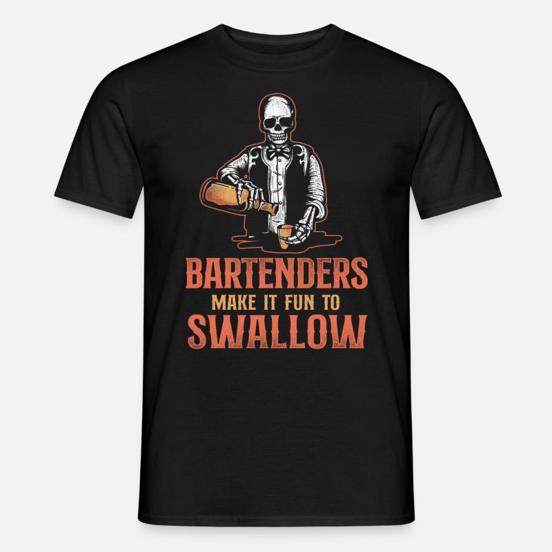 Bartender Mixologist Bartenders - Männer T-Shirt - Schwarz