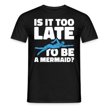 Swimming Water Sports Pool Swimming Swimmers - Men's T-Shirt - black - Front - AI Model Male 178 light (178cm)