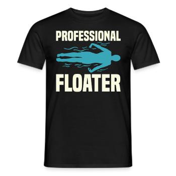 Swimming Water Sports Pool Swimming Swimmers - Men's T-Shirt - black - Front - AI Model Male 178 light (178cm)