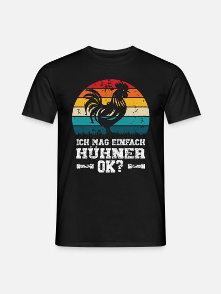 I like chickens - Men's T-Shirt - black