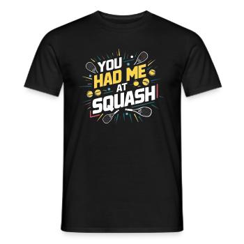 You Had Me At Squash - Männer T-Shirt - Schwarz - Vorne - AI Model Male 178 light (178cm)