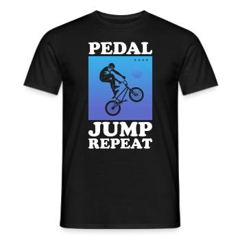 BMX Freestyle Biker Bike Fahrrad BMX Fahrer - Männer T-Shirt - Schwarz - Vorne - AI Model Male 178 light (178cm)