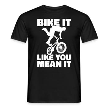 BMX Freestyle Biker Bike Fahrrad BMX Fahrer - Männer T-Shirt - Schwarz - Vorne - AI Model Male 178 light (178cm)