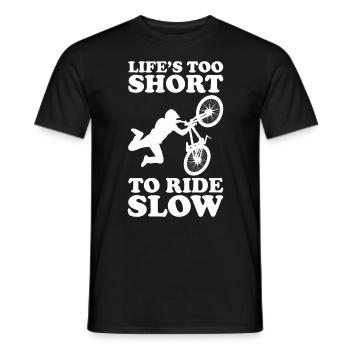 BMX Freestyle Biker Bike Fahrrad BMX Fahrer - Männer T-Shirt - Schwarz - Vorne - AI Model Male 178 light (178cm)