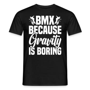 BMX Freestyle Biker Bike Fahrrad BMX Fahrer - Männer T-Shirt - Schwarz - Vorne - AI Model Male 178 light (178cm)