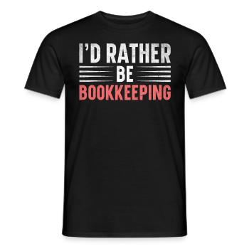 Buchhaltung Finanzbuchhalter Buchhalter Beruf - Männer T-Shirt - Schwarz - Vorne - AI Model Male 178 light (178cm)